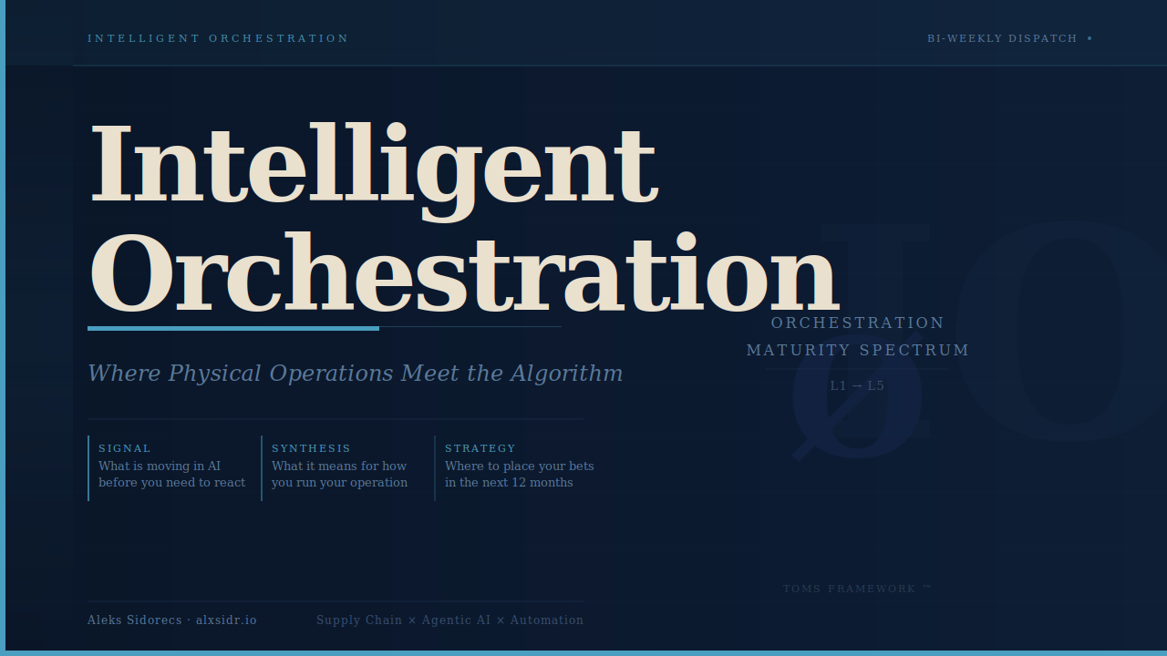 Issue #6: Supply chain doesn't run on org charts. Hierarchy was the workaround.